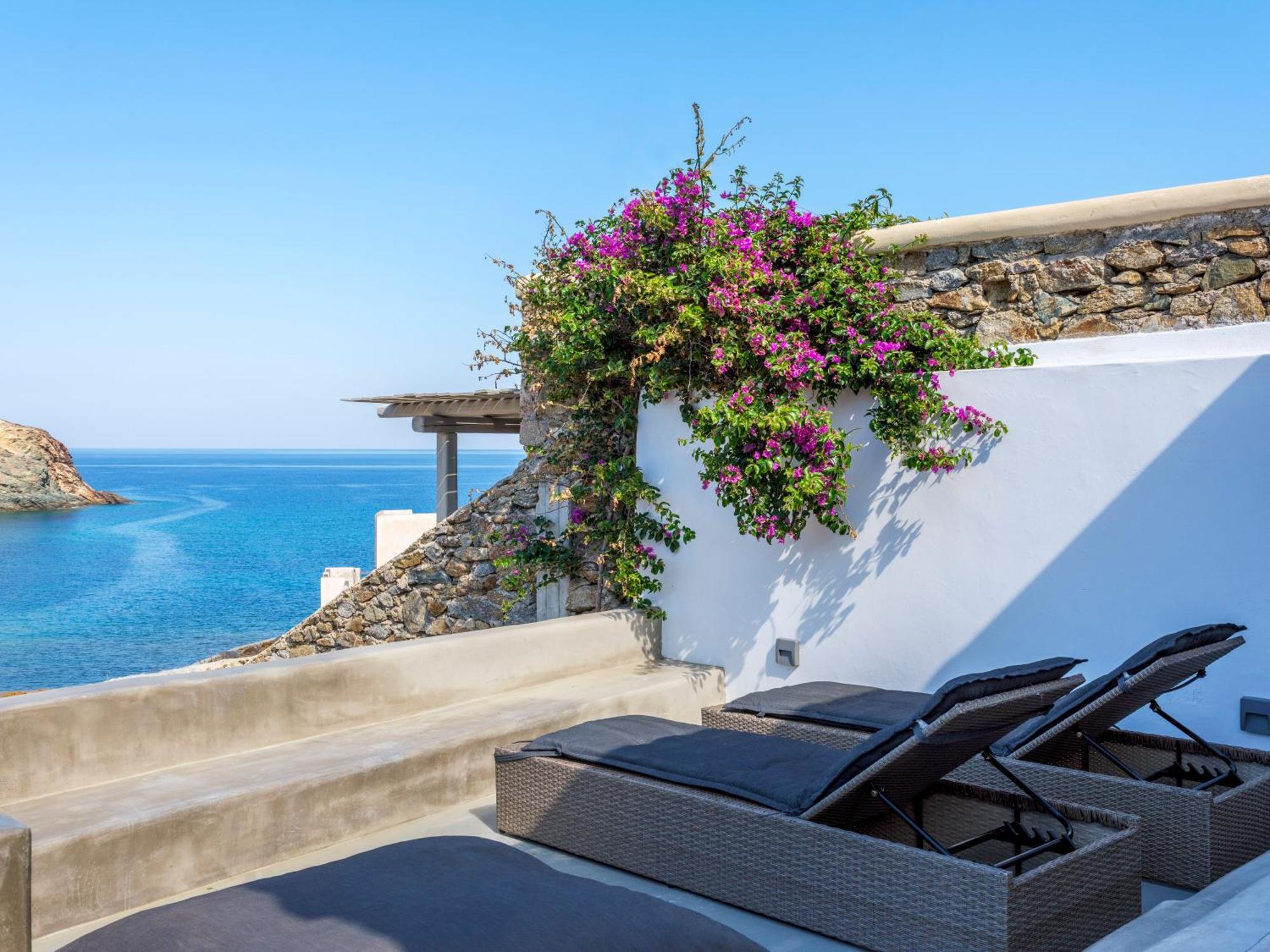 Mykonos Residence Villas & Suites Merchia Beach Экстерьер фото