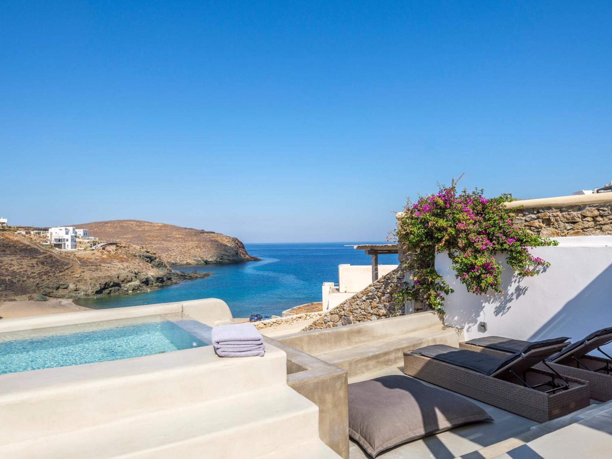 Mykonos Residence Villas & Suites Merchia Beach Экстерьер фото