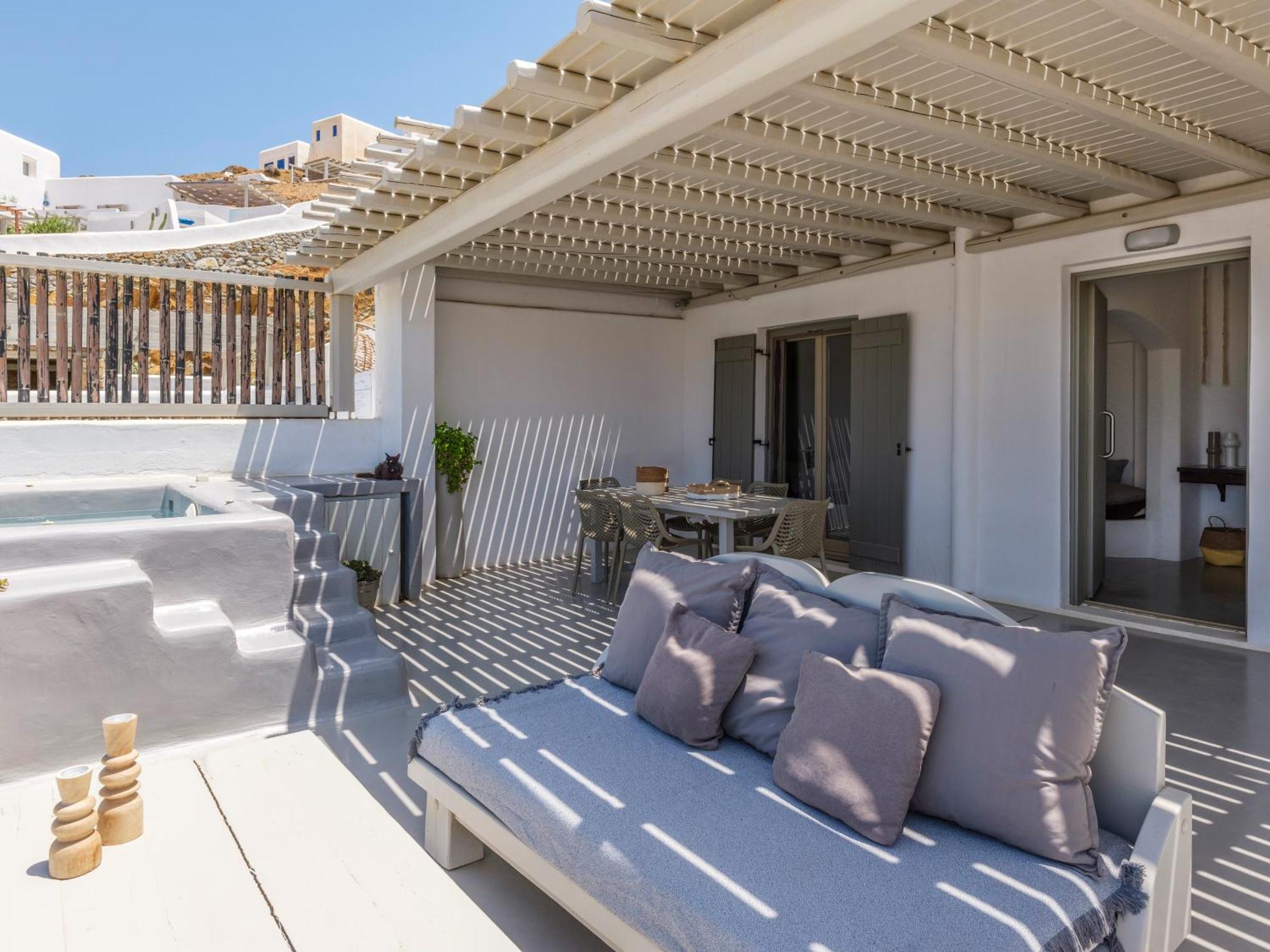 Mykonos Residence Villas & Suites Merchia Beach Экстерьер фото