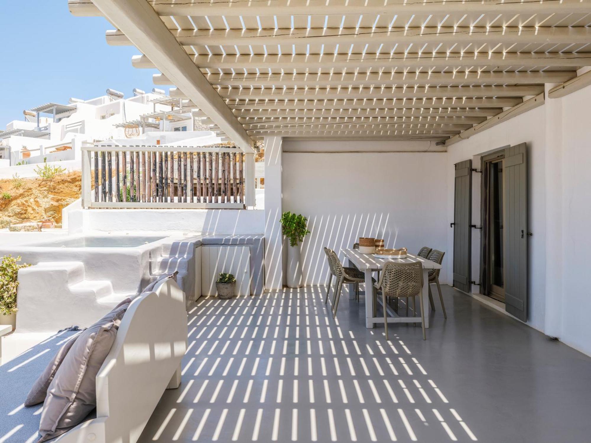 Mykonos Residence Villas & Suites Merchia Beach Экстерьер фото
