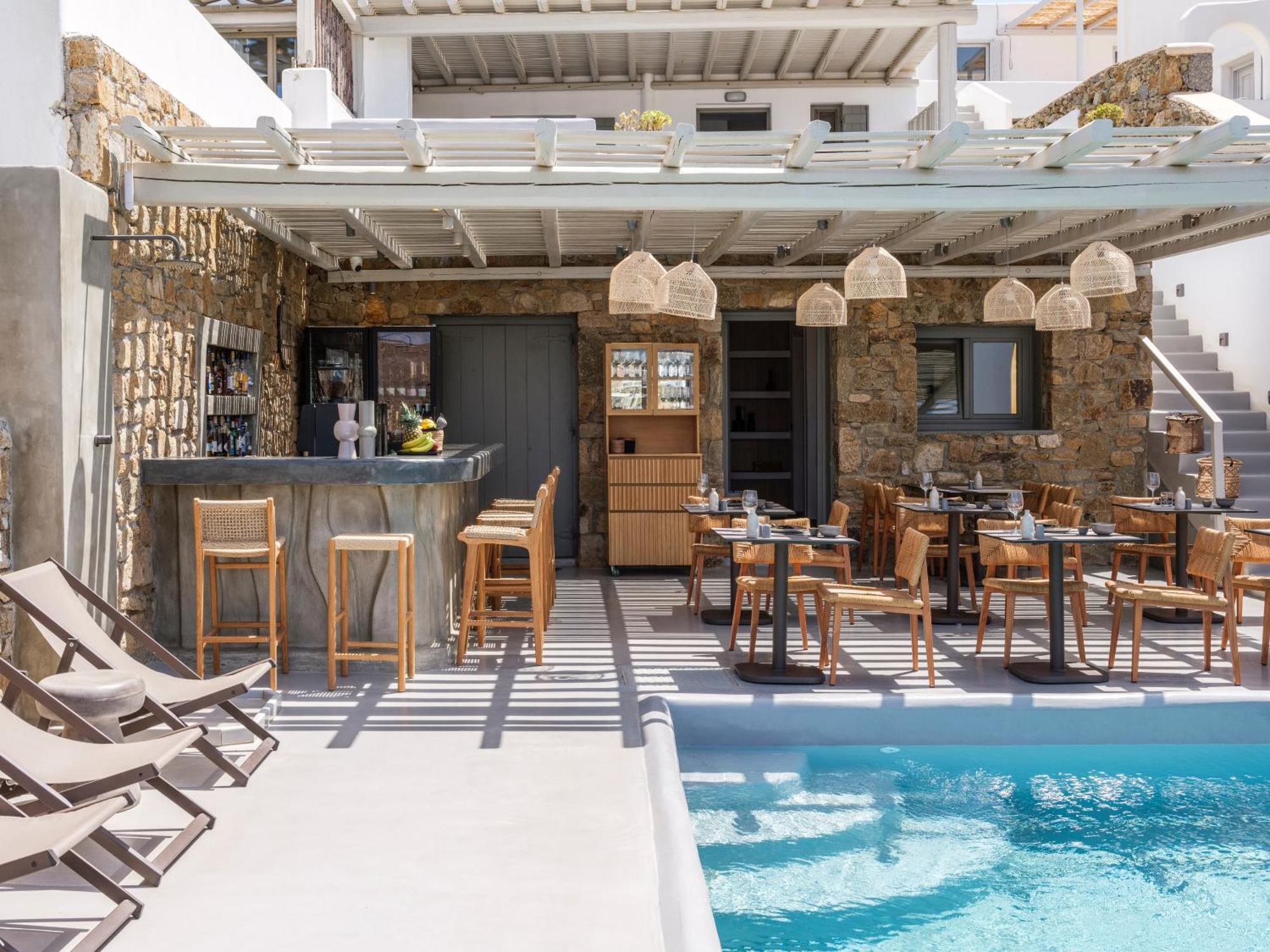 Mykonos Residence Villas & Suites Merchia Beach Экстерьер фото